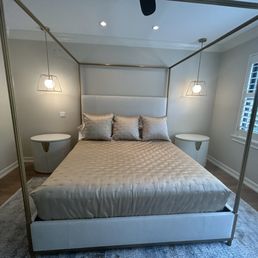 Baker bed and nightstands Baker bed and nightstands