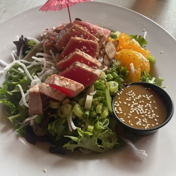 Old Stone Station - Seared Ahi Tuna salad - Seafood Near Me - Cambria, California