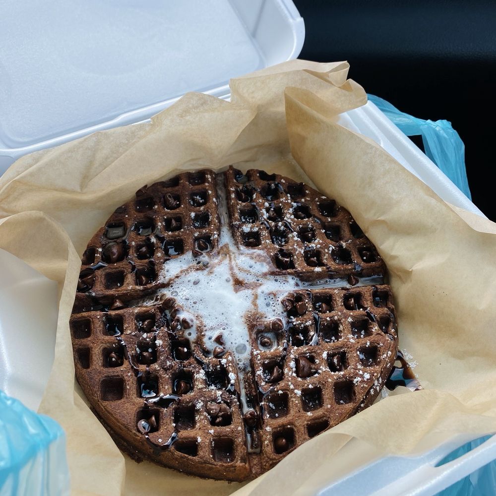 My Happy Place - chocolate protein waffle - Juice Bars & Smoothies Near Me - Fairfield, California My Happy Place - chocolate protein waffle - Juice Bars & Smoothies Near Me - Fairfield, California