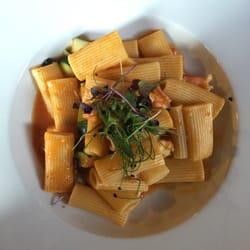 SETT - Rigattoni aux scampis et courgettes