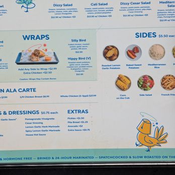 Dizzy Bird - Menu 2/2 - Chicken Shop Near Me - Irvine, California Dizzy Bird - Menu 2/2 - Chicken Shop Near Me - Irvine, California
