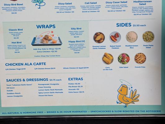 Menu photo 5 Dizzy Bird Irvine, CA