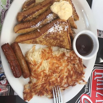 Katz N' Jammers Cafe - French toast was delicious. I prefer hash browns vs eggs $1 more but worth it. - Diners Near Me - Lancaster, California