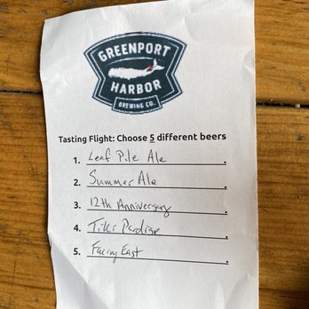Greenport Harbor Brewing - Beer flight menu - Breweries Near Me - Peconic, New York Greenport Harbor Brewing - Beer flight menu - Breweries Near Me - Peconic, New York