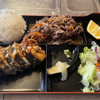 Yamato Japanese Restaurant - Bento lunch special with bulgogi beef and a Vegas roll! - Japanese Near Me - Orem, Utah Yamato Japanese Restaurant - Bento lunch special with bulgogi beef and a Vegas roll! - Japanese Near Me - Orem, Utah
