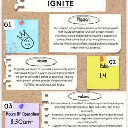 Ignite Adult Day Program - Discover our adult day program's mission, vision, and values