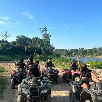 Houston TX ATV Rentals - Group enjoying a guided ATV ride just outside Houston, family-friendly off-road fun. - ATV Rentals/Tours Near Me - Houston Tx, Texas Houston TX ATV Rentals - Group enjoying a guided ATV ride just outside Houston, family-friendly off-road fun. - ATV Rentals/Tours Near Me - Houston Tx, Texas