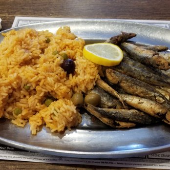 Antonio's Restaurant - Fried Sardines. Awesome! Top the rice with the sauce from Chicken Antonio's with Shrimp. Yumm! - Portuguese Near Me - New Bedford, Massachusetts Antonio's Restaurant - Fried Sardines. Awesome! Top the rice with the sauce from Chicken Antonio's with Shrimp. Yumm! - Portuguese Near Me - New Bedford, Massachusetts