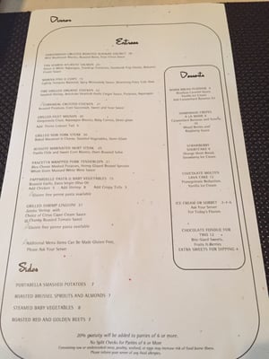 Menu photo 7 Second Story Restaurant Manhattan Beach, CA