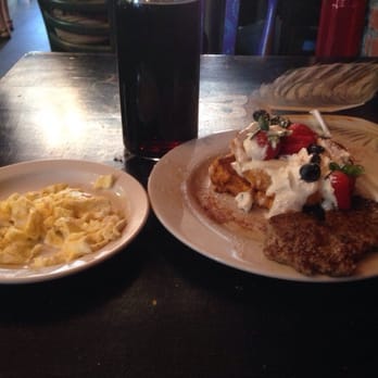 Blue Moon Cafe - Full moon: Cap'n Crunch french toast, eggs, sausage - Breakfast & Brunch Near Me - Baltimore, Maryland