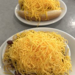 Skyline Chili - Cheese Coney & small 5-way