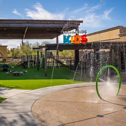 Highlands Church - Our universal playground is open to the public every day! It's fenced in, universal for kids with disabilities, and includes a splash pad!
