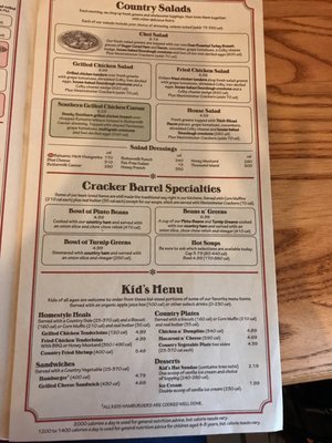 Menu photo 2 Cracker Barrel Old Country Store California, MD