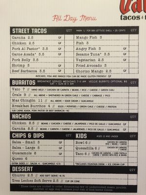 Menu photo 6 Vatos Tacos and Tequila Fort Collins, CO Menu photo 6 Vatos Tacos and Tequila Fort Collins, CO