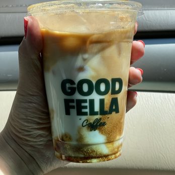 Good Fella Coffee - Latte w/ Almond Milk - Salad Near Me - Bella Vista, NSW Good Fella Coffee - Latte w/ Almond Milk - Salad Near Me - Bella Vista, NSW