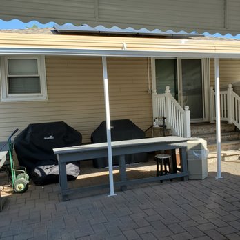 Brooklyn Awning - Back of home bbq grilling area - Awnings Near Me - Brooklyn, New York