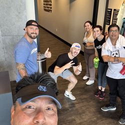Basecamp Fitness Fruit Cove - In the welcome area with my peeps after a workout!