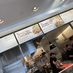 Chipotle Mexican Grill - Prepping fresh Chipotle Honey Chicken for our orders . . . YUMMM!!!!!