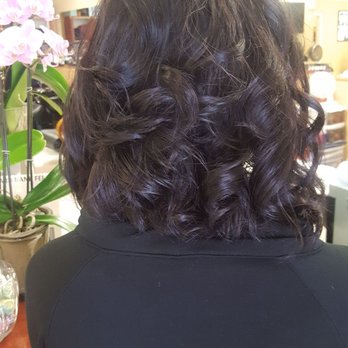 Lynn Hair Design - Back view. again wavy at my request - Hair Salons Near Me - San Jose, California Lynn Hair Design - Back view. again wavy at my request - Hair Salons Near Me - San Jose, California