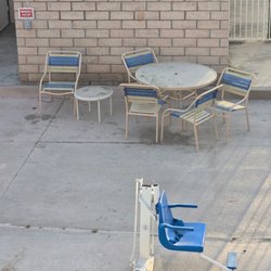 Indian Palms Country Club - Outdoor patio furniture after it was cleaned