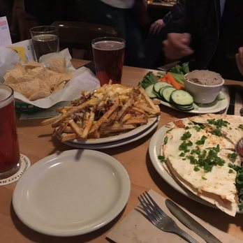 Mountain Sun Pub & Brewery - Fries, Tim's quesadilla, nachos with hummus - Pubs Near Me - Boulder, Colorado Mountain Sun Pub & Brewery - Fries, Tim's quesadilla, nachos with hummus - Pubs Near Me - Boulder, Colorado