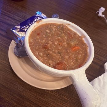 Chris' & Pitt's - beef barley soup - Barbeque Near Me - Downey, California