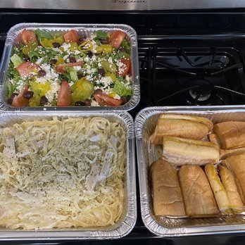 Charlie D's Pizza - Greek salad, chicken fettuccine, garlic bread - Pizza Near Me - Cypress, Texas Charlie D's Pizza - Greek salad, chicken fettuccine, garlic bread - Pizza Near Me - Cypress, Texas