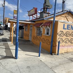 Outside Lennox Pollo close to the intersection of Inglewood Ave and Lennox Ave.
