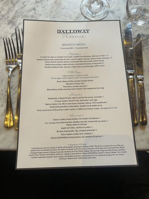 Menu photo 4 Dalloway Terrace London, XGL