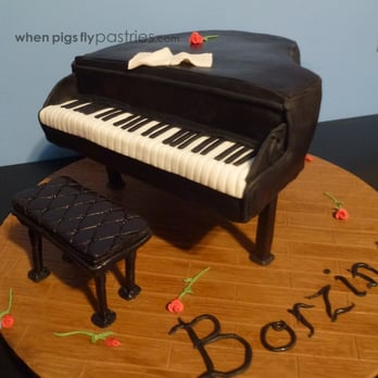 When Pigs Fly Pastries - Piano birthday cake - German chocolate - Desserts Near Me When Pigs Fly Pastries - Piano birthday cake - German chocolate - Desserts Near Me