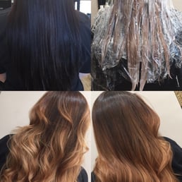 Hair transformation by Rosa Russo.