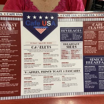 Cafe USA - Menu - Cafes Near Me - Sapulpa, Oklahoma
