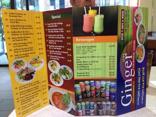 Menu photo 4 Ginger Restaurant Toronto, ON Menu photo 4 Ginger Restaurant Toronto, ON