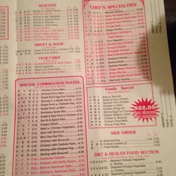 Ching Wah - a menu for a chinese restaurant - Chinese Near Me - Chesterfield, Virginia