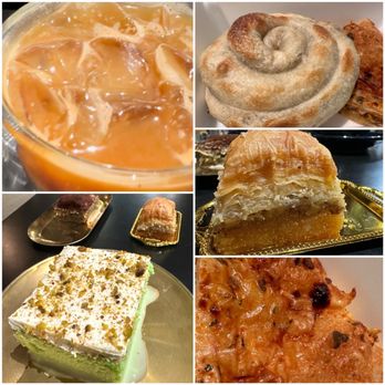 Sana'a Cafe - Mediocre pastries, heavily diluted pistachio iced latte without pistachio or whipped cream, but still fully charged - Coffee & Tea Near Me - Lake Forest, California Sana'a Cafe - Mediocre pastries, heavily diluted pistachio iced latte without pistachio or whipped cream, but still fully charged - Coffee & Tea Near Me - Lake Forest, California
