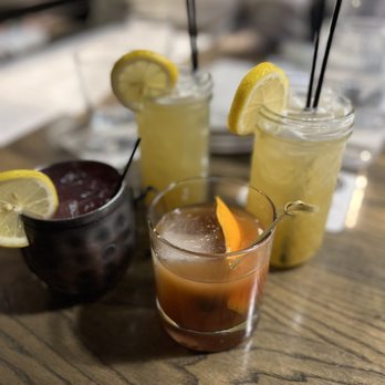 Westside Social - a variety of cocktails on a table - American Near Me - Grand Rapids, Michigan Westside Social - a variety of cocktails on a table - American Near Me - Grand Rapids, Michigan