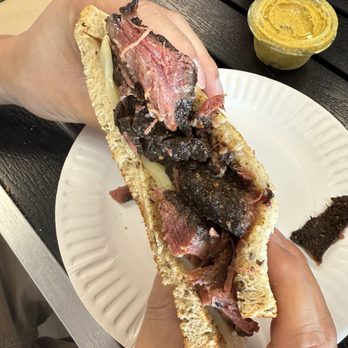 The California BakeHouse - Pastrami Hot Sandwich Lunch (mustard and pickles ok the side) - Bakeries Near Me - Artesia, California The California BakeHouse - Pastrami Hot Sandwich Lunch (mustard and pickles ok the side) - Bakeries Near Me - Artesia, California