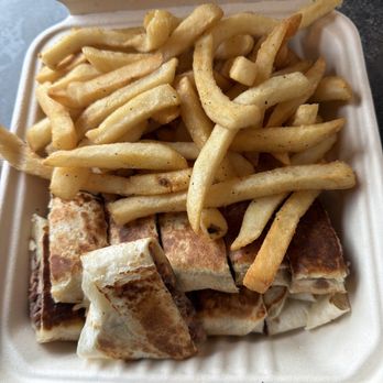 Victory Shawarma - Chicken Shawarma Wrap and Crazy Garlic Fries - Food Trucks Near Me - Long Beach, California