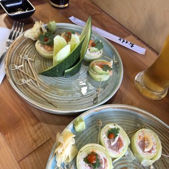 Tsunami Modern Cuisine - The first one is the protein roll. The second one is the lemon cilantro. - Sushi Bars Near Me - Santee, California Tsunami Modern Cuisine - The first one is the protein roll. The second one is the lemon cilantro. - Sushi Bars Near Me - Santee, California