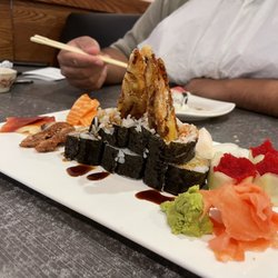 Sushi Saga - Eel Sashimi Red Clam Sashimi Salmon Sashimi