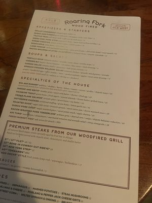 Menu photo 7 Roaring Fork Austin, TX