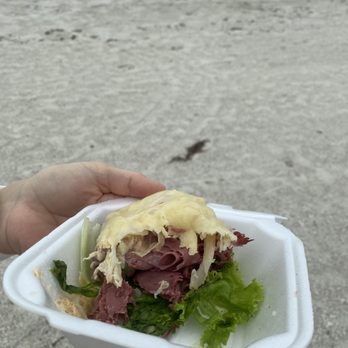 Scott's Deli - Half eaten rueben, unwitch - Delis Near Me - Holmes Beach, Florida Scott's Deli - Half eaten rueben, unwitch - Delis Near Me - Holmes Beach, Florida