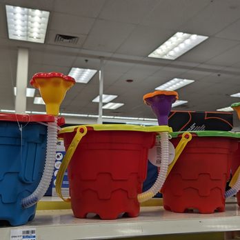 CVS Pharmacy - a row of buckets on a shelf - Drugstores Near Me - Burlington, Connecticut