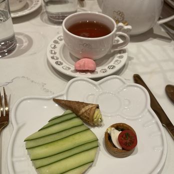 Hello Kitty Cafe - Cucumber Sandwich, Egg Salad, Pesto Tart - Cafes Near Me - Irvine, California