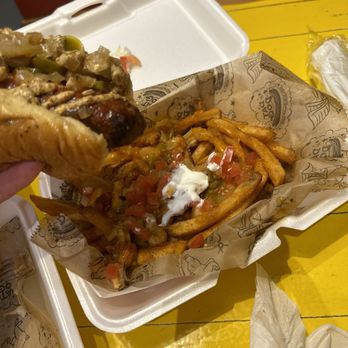 Dat Dog - Dat Dog Crawfish dog and crawfish étouffé loaded fries . - Hot Dogs Near Me - New Orleans, Louisiana