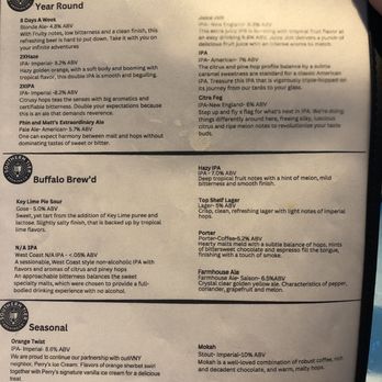 Southern Tier Brewery Buffalo - Beer menu - Brewpubs Near Me - Buffalo, New York