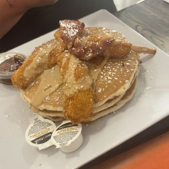 The Reef Bar and Grill - elvis pancakes - breakfast highlight of the vacay!!! - Dive Bars Near Me - Madeira Beach, Florida