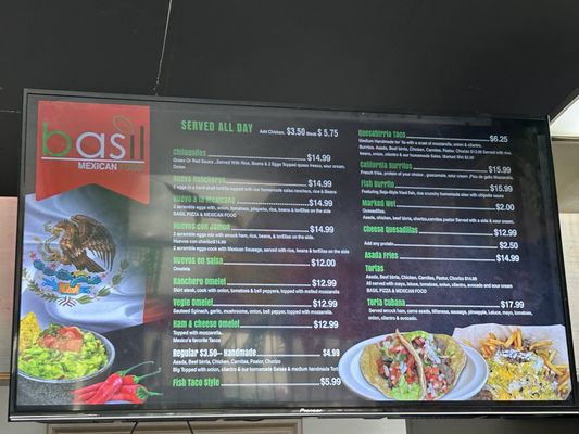 Menu photo 4 Basil Mexican Food Lakewood, CA Menu photo 4 Basil Mexican Food Lakewood, CA