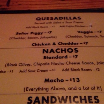 Low Brow Lounge - Low Brow Lounge menu, really, an extra dollar for salsa for the nachos ?!? - Dive Bars Near Me - Portland, Oregon