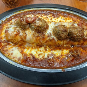 Rainbow Family Restaurant - Top view of the incomparable open faced meatball sub - Diners Near Me - High Point, North Carolina Rainbow Family Restaurant - Top view of the incomparable open faced meatball sub - Diners Near Me - High Point, North Carolina